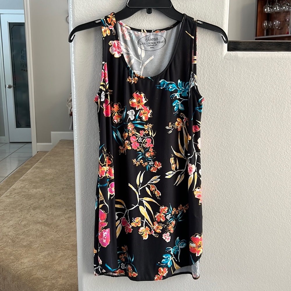 Soma Live Lounge Wear Sleeveless Tunic Tank Top Women’s size XSmall